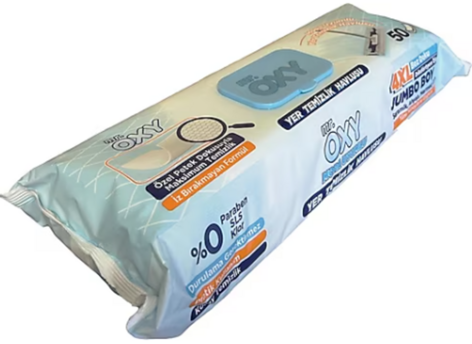 MR OXY YER TEMİZLEME HAVLUSU 50'Lİ-MOP UYUMLU